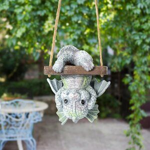 Gothic Resin Upside Down Dragon Unique Art Decor for New Year Party Decoration